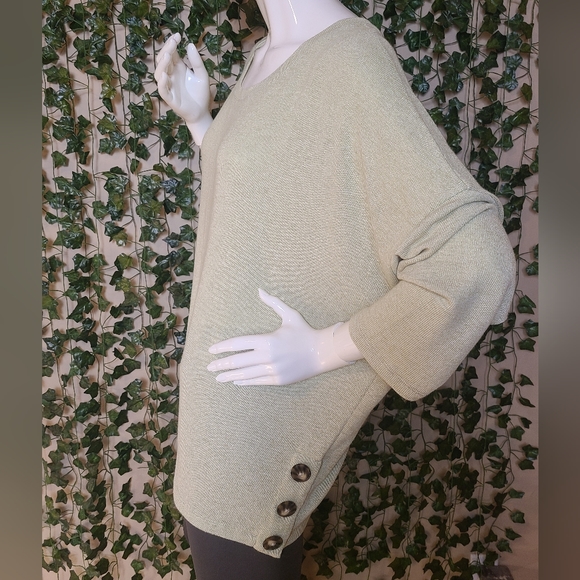 Reitmans Signature Women's XXL Shirt Avocado Green Casual Chic Dolman Sleeves - Picture 4 of 14